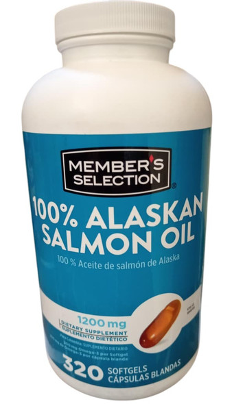 Salmon Oil, 1200mg, Alaskan, 320 Softgels - Aceite de Salmón, 1200 mg, de Alaska, 320 cápsulas blandas
