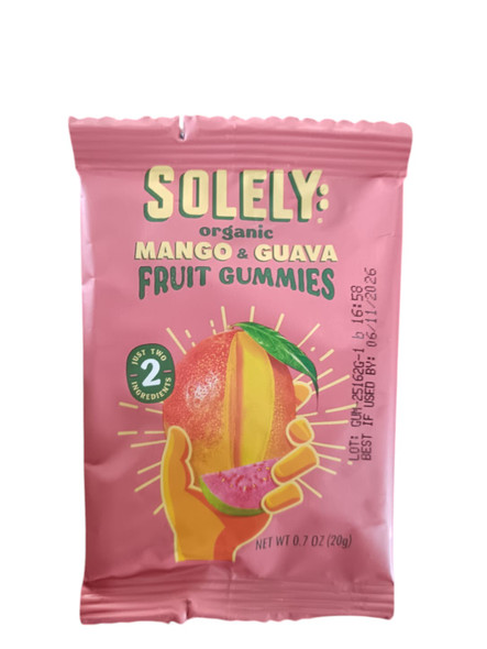 Fruit Gummies, Mango & Guava, .7 oz - Gominolas de Frutas, Mango y Guayaba, 20 g