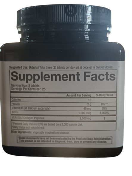 Collagen, Concentrated Effect, with Verisol, 75 Tablets - Colágeno, Efecto Concentrado, con Verisol, 75 Tabletas