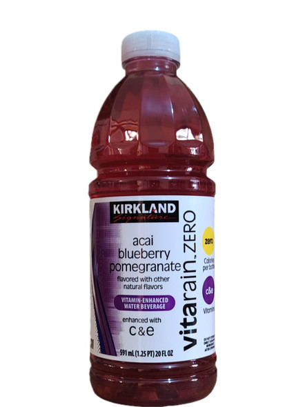 Vitamin Enhanced Water, Acai Blueberry Pomegranate, 20 Fl oz - Agua con Vitaminas, Açaí, Arándanos y Granada, 591 ml