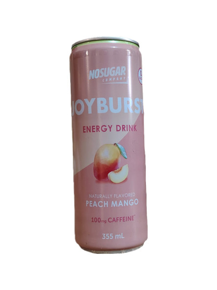Energy Drink, Peach Mango, 100mg Caffeine, 355ml -