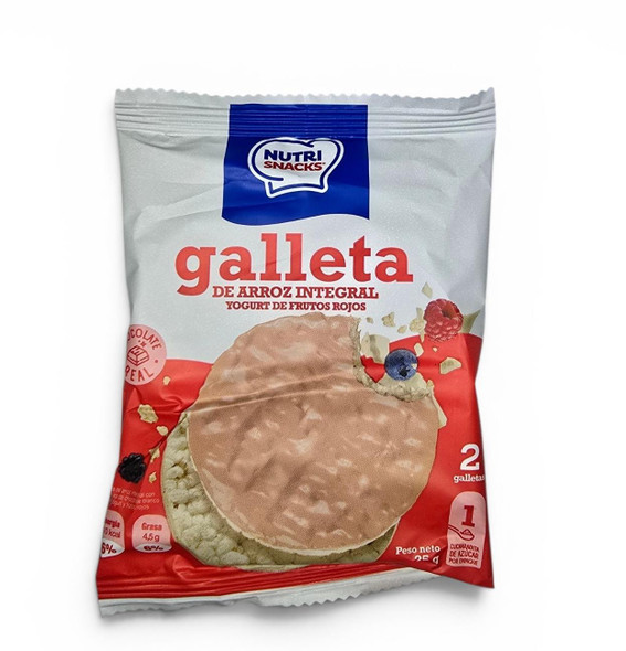 Cookies, Brown Rice & Red Fruit Yogurt, 2 Cookies - Galleta de Arroz Integral, Yogurt de Frutos Rojos, 2 Galletas
