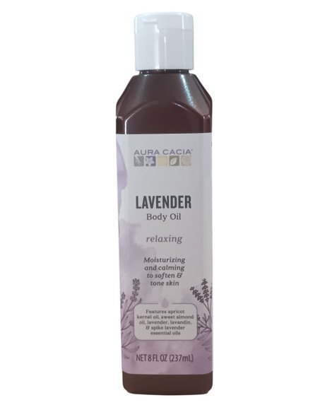 Body Oil, Lavender, 8 fl oz. - Aceite Corporal, Lavanda, 237ml