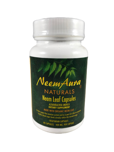 Neem Leaf Capsules, 400 mg, 60 Vegetarina Capsules - Neem Leaf Capsules, 400 mg, 60 Cápsulas Vegetarianas