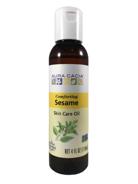 Sesame Skin Care Oil, 4 fl oz. -Aceite de Sésamo para el Cuidado de la Piel, 4 fl oz.