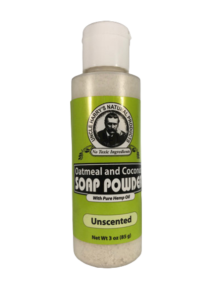 Soap Powder, Oatmeal & Coconut, Unscented, 3 oz. - Jabón en Polvo, Avena y Coco, sin Aroma, 3 oz.