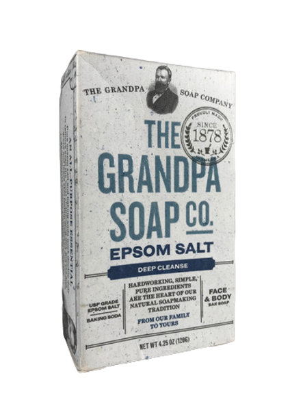 Soap, Epsom Salt, Deep Cleanse, 4.25 oz. - Jabón, sal de Epsom, Limpieza Profunda, 4.25 oz.