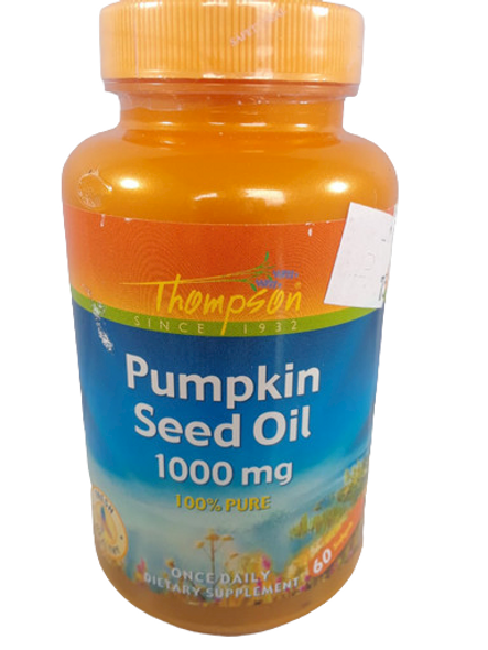 Pumpkin Seed Oil, 1000 mg, 60 Capsules - Aceite de Semillas de Calabaza, 1000 mg, 60 Cápsulas