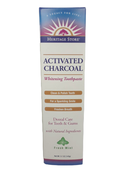 Toothpaste, Activated Charcoal, Whitening, Fresh Mint, 5.1 oz. -