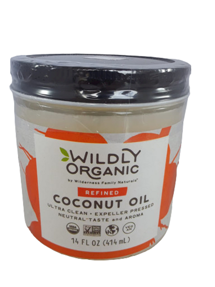 Coconut Oil, Refined, Organic, 14 fl oz. - Aceite de Coco, Refinado, Orgánico, 14 fl oz.