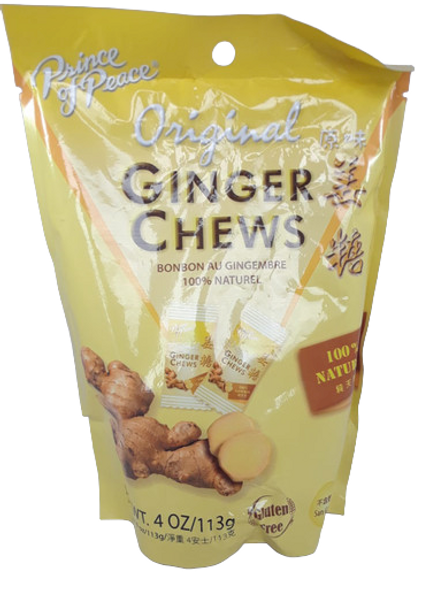 Ginger Chews, Original, 4 oz. - Masticables de Jengibre, Original, 4 oz.