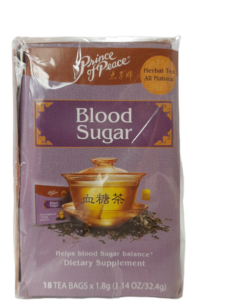 Tea, Blood Sugar, 18 Tea Bags - Té, Azúcar en la Sangre, 18 Bolsas de Té