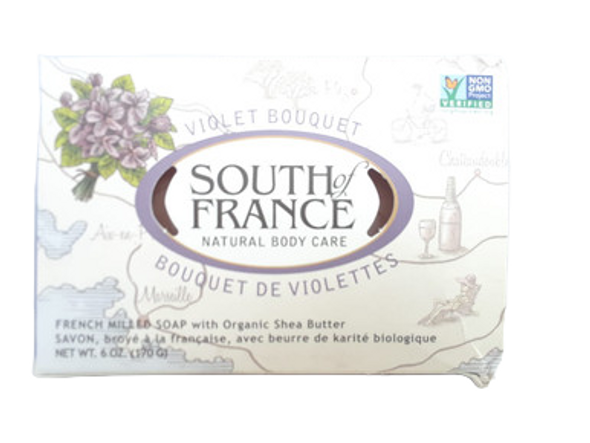 Soap, French Milled, Violet Bouquet, 6 oz. - Jabón, Molido Francés, Ramo de Violetas, 6 oz.