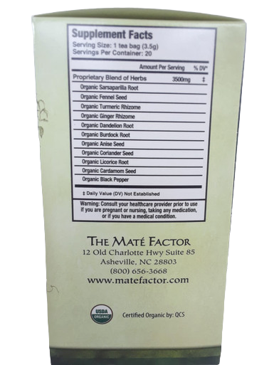 Tea, Detox Medley with Ginger & Turmeric, Organic, 20 Bags - Té, Mezcla de Desintoxicación con Jengibre y Cúrcuma, Orgánico, 20 Bolsas