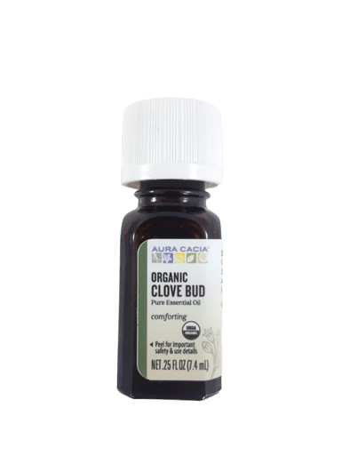 Clove Bud, Essential Oil,Organic, .25 fl oz. - Clavo, Aceite Esencial, Orgánico, .25 fl oz.