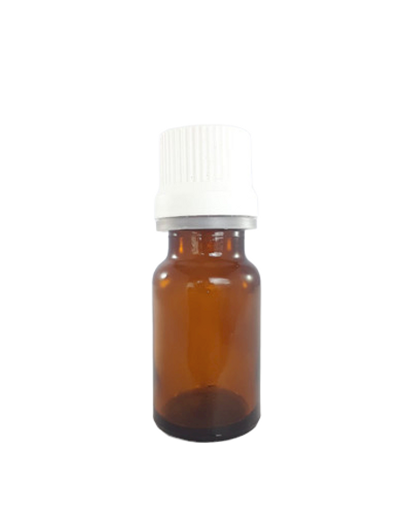 Amber Glass Essential Oil Bottle, Empty, 10 ML - Botella de cristal ámbar de aceite esencial, vacía, 10 ML