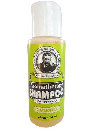 Shampoo, with Hemp Oil, Chamomile, 2 fl oz. - Champú, con aceite de cáñamo, manzanilla, 2 fl oz.