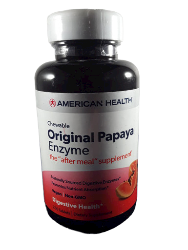 Papaya Enzyme, Digestive Health, 250 Tablets - Enzima de Papaya, Salud Digestiva, 250 Tabletas
