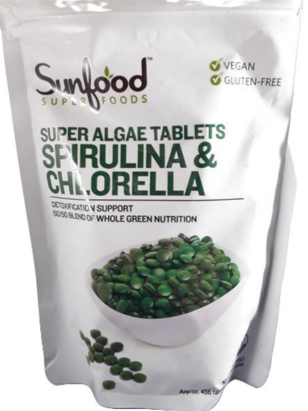 Spirulina & Chlorella Tablets, 50/50 Blend, 4 oz. - Tabletas de Espirulina y Clorela, Mezcla 50/50, 4 oz.