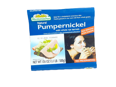 Bread, Pumpernickel, 17.6 oz. -Pan, Pumpernickel, 17.6 oz.