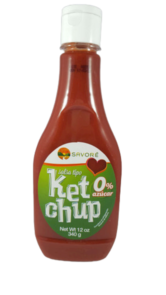 Ketchup, No Sugar, 12 oz. - Salsa Tipo Ketchup, 0% Azucar, 12 oz.