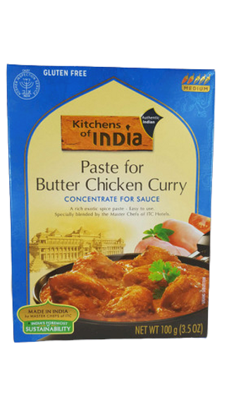 Paste for Butter Chicken Curry, Gluten Free, 3.5 oz. - Pasta para Pollo al Curry con Mantequilla, Sin Gluten, 3.5 oz.