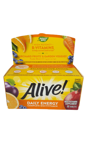 Multivitamin, Daily Energy, 60 Tablets - Multivitamina, Energía Diaria, 60 Tabletas