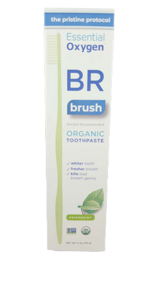 Toothpaste, Peppermint, Organic, 4 oz. - Pasta de Dientes, Menta, Orgánica, 4 oz.