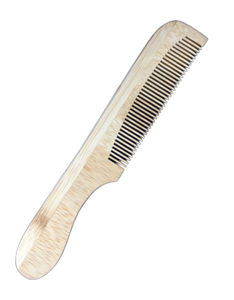 Comb with Handle, Bamboo - Peine con manija, bambú