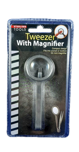 Tweezer with Magnifier-Pinza con Lupa