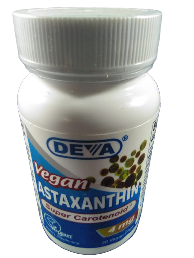 Astaxanthin, 4 mg, 30 vegan Caps -Astaxantina, 4 mg, 30 Caps veganas