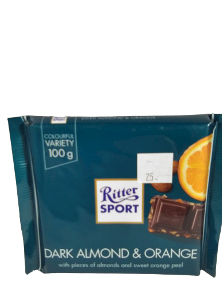 Chocolate, Dark Almond & Orange, 100g -Chocolate, Almendra Oscura y Naranja, 100g Chocolate, Dark Almond & Orange, 100g -Chocolate, Almendra Oscura y Naranja, 100g