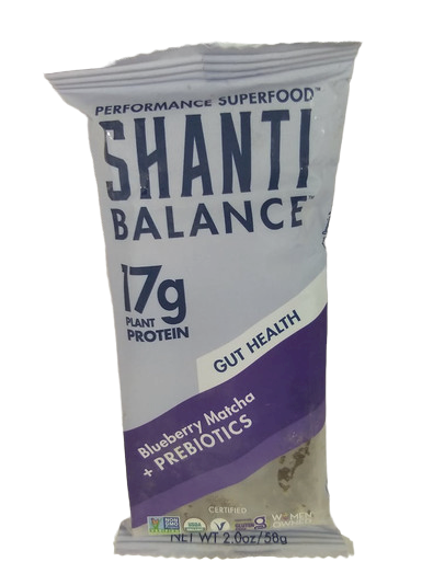 Protein Bar, Blueberry Matcha, Prebiotics -Barrita de Proteínas, Arándanos Matcha, Prebióticos