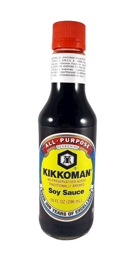 Soy Sauce, No Preservatives, 10 fl oz. - Salsa de Soya, 10 fl oz.