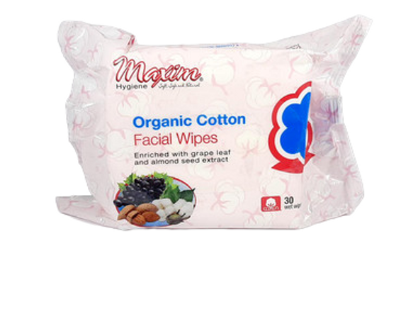 Facial Wipes, Organic Cotton - Toallitas Faciales, Algodón Orgánico