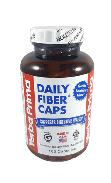 Daily Fiber Caps, Digestive Health, 180 Capsules- Cápsulas de Fibra Diaria, Salud Digestiva, 180 Cápsulas