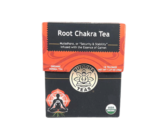 Tea, Root Chakra, Organic, 18 Tea Bags - Té, Chakra de la Raíz, Orgánico, 18 Bolsas de Té