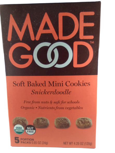 Cookies, Mini Snickerdoodle, Organic, 5 Portions -Galletas, Mini Snickerdoodle, Orgánicas, 5 Porciones