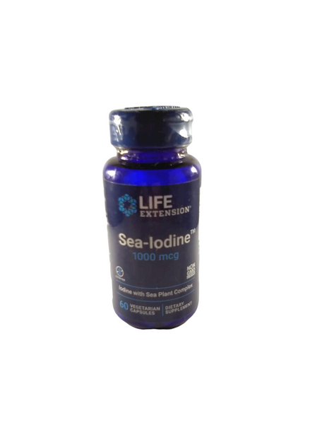 Sea-Iodine, 1000mcg, 60 Vegetarian Capsules -Yodo de mar, 1000mcg, 60 cápsulas vegetarianas