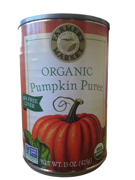 Pumpkin Puree, Organic, 15 oz -Puré de Calabaza, Orgánico, 15 oz