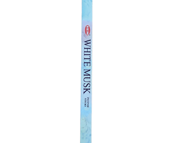 Incense, White Musk, 8 Sticks -Incienso, Almizcle blanco, 8 Varillas