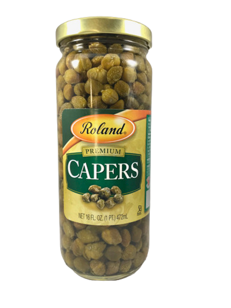 Capers, 16 fl oz. - Alcaparras, 16 fl oz.