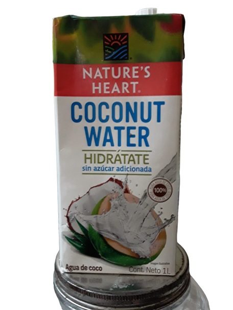 Coconut Water, No Added Sugar Added, 1 Liter - Agua de Coco, sin Azucar Adicionada, 1 Litro