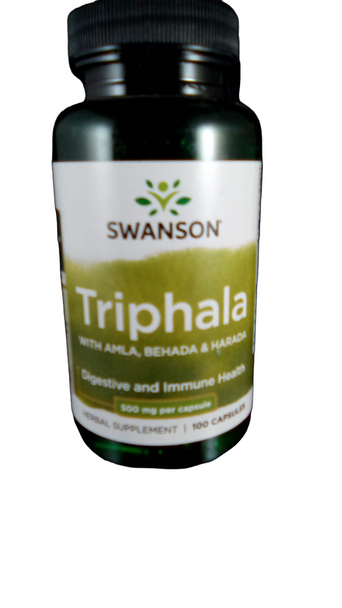 Triphala,  500mg, 100 Capsules - Triphala, 500mg, 100 Cápsulas