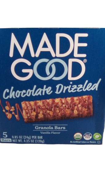 Granola Bars, Chocolate Drizzled, Organic, 5 Bars - Barritas de Granola, Chocolate Rizado, Orgánicas, 5 Barritas