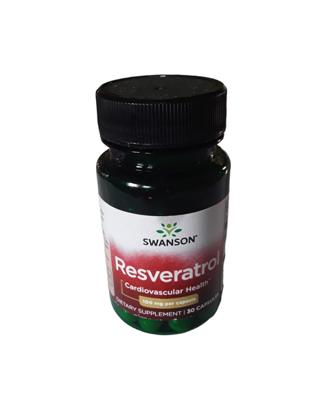 Resveratrol, 100mg, 30 Capsules - Resveratrol, 100 mg, 30 Cápsulas