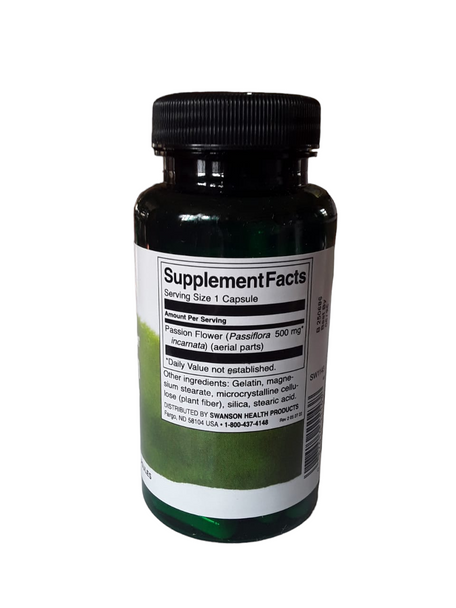 Passionflower, Full Spectrum, 500mg, 60 Capsules - Pasiflora, Espectro Completo, 500mg, 60 Cápsulas