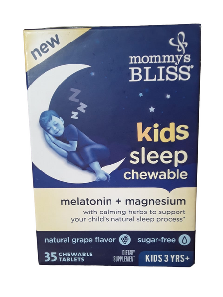 Kids Sleep, Chewable, Melatonin & Magnesium, 35 Tablets -Niños Sueño, Masticable, Melatonina y Magnesio, 35 Comprimidos