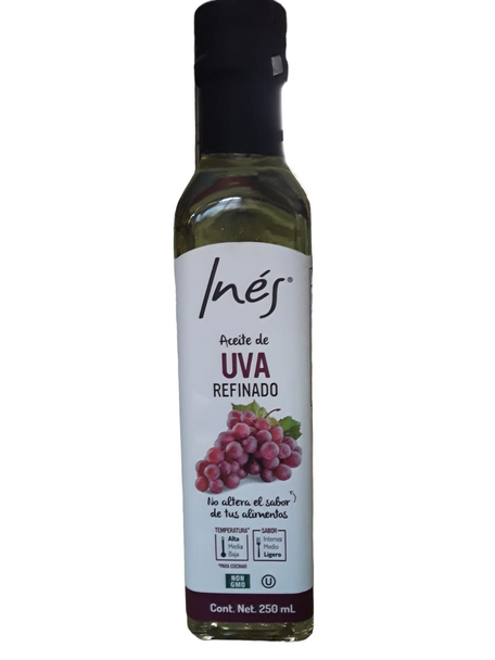 Grape Oil, Refined, 250 ml - Aceite de Uva Refinado
