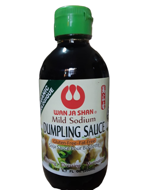 Dumpling Sauce, Mild Sodium, Organic, 6.7 fl oz -Salsa para Dumpling, Sodio Suave, Orgánica, 6.7 fl oz